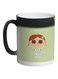 Summer Printed Color Changing Coffee Mug Black 325ml