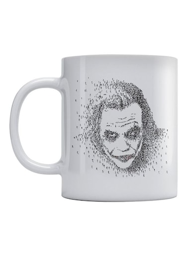 Joker Printed Mug White/Black
