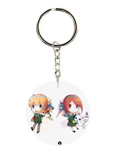 Anime Digimon Printed Keychain
