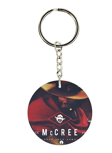 Video Game Overwatch Double Side Printed Keychain