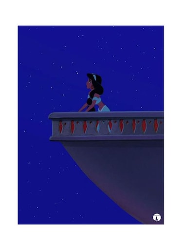 Metal Plate Of Disney Poster Multicolor