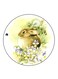 Rabbit Printed Fridge Magnet Multicolour