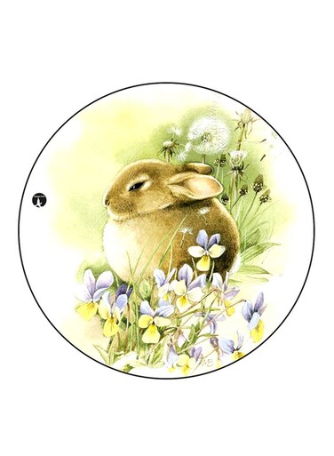 Rabbit Printed Fridge Magnet Multicolour