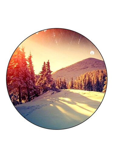 Nature Printed Fridge Magnet Round Multicolour