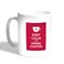 Keep Calm And Drink Tea Printed Coffee Mug, White 11 Ounce