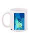 Cartoon Printed Coffee Mug White/Blue/Green 11ounce
