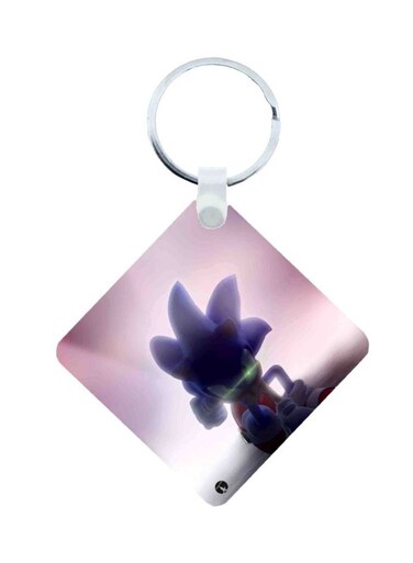 Sonic Printed Keychain Pink/Blue