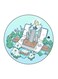 City Printed Fridge Magnet Multicolour 5.5 x 5.5cm