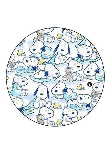 Snoopy Printed Fridge Magnet Round Multicolour