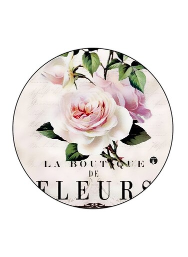 Flowers Printed Fridge Magnet Multicolour 5.5 x 5.5cm