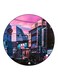 City Printed Fridge Magnet Round Multicolour