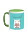 I Love You So Much Printed Coffee Mug Green/White 11ounce