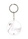 Double Sided Swan Printed Keychain