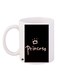 Princess Printed Coffee Mug White/Black/Pink 11ounce