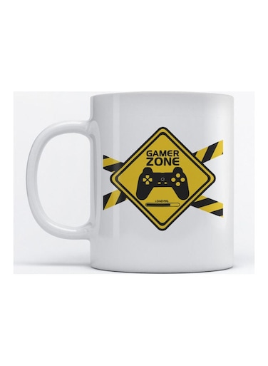 Mug Gamer Zone for Coffee and Tea White