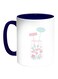 Welcom Baby Shower Printed Coffee Mug White/Blue 11ounce