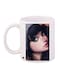 Girl Printed Coffee Mug White/Black/Beige 11ounce