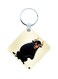 Bull Printed Keychain Beige/Black