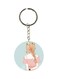 Girl With Flower On Head Themed Keychain