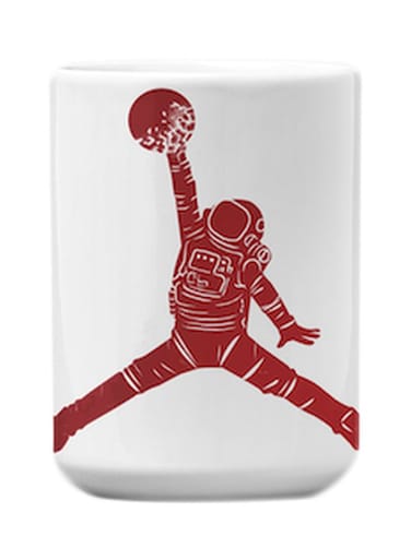 Jordan Astronaut Printed Mug Red/White