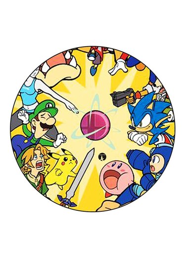 Video Game Super Smash Bros Printed Fridge Magnet Multicolour