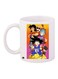 Cartoon Printed Coffee Mug White/Pink/Yellow 11ounce