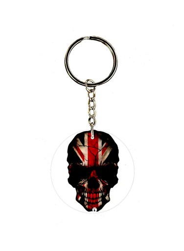Skull Printed Keychain