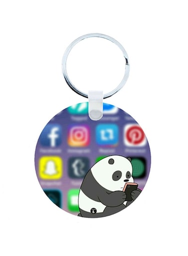 Panda Wooden Keychain