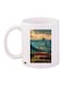 Mountain Printed Coffee Mug White/Red/Green 11ounce