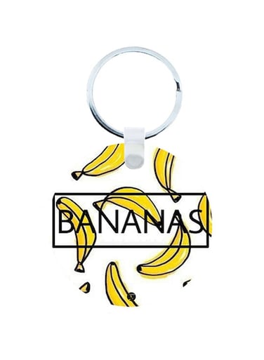 The Bananas Wooden Keychain