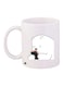 Bear Printed Coffee Mug White/Black/Pink 11ounce