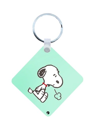 Snoopy Wooden Keychain
