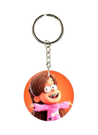 Double Sided Cartoon Printed Keychain