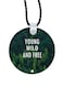English Phrases Printed Car Mirror Pendant