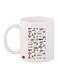 Food Printed Coffee Mug White/Pink/Yellow