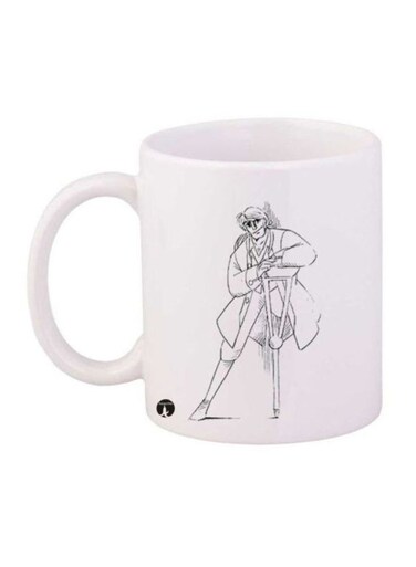 Anime Jazeerat Al Kanz Printed Mug White/Black
