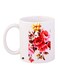 Floral Printed Coffee Mug White/Red/Pink