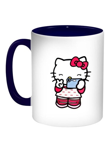 Hello Kitty Printed Coffee Mug White/Blue/Pink