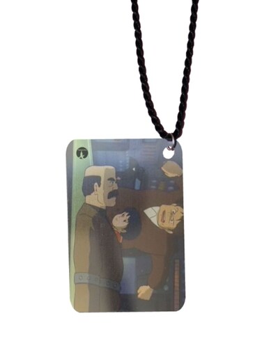 Adnan With Lina Printed Car Mirror Pendant