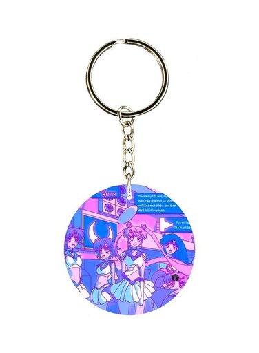 Cartoon Character Printed Keychain