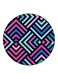 Abstract Printed Fridge Magnet Blue/Pink/Black 5.5cm