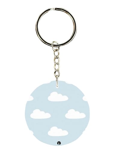 Double Sided Cloud Printed Keychain