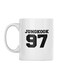 BTS Printed Mug White/Black 350ml
