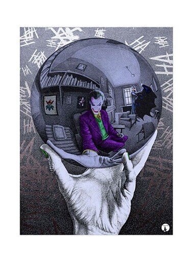 Joker Metal Plate Poster Multicolour 15 x 20cm