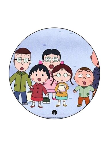 Anime Chibi Maruko Chan Printed Fridge Magnet Multicolour