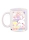 Cartoon Printed Coffee Mug White/Pink/Yellow 11ounce