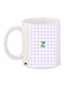 Printed Ceramic Coffee Mug White/Purple