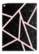 Printed Decorative Plate White/Pink/Black 15 x 20cm