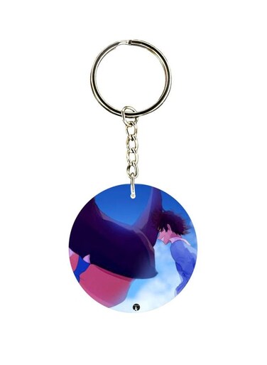 Anime Digimon Double Side Printed Keychain