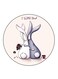 Rabbits Printed Fridge Magnet Multicolour